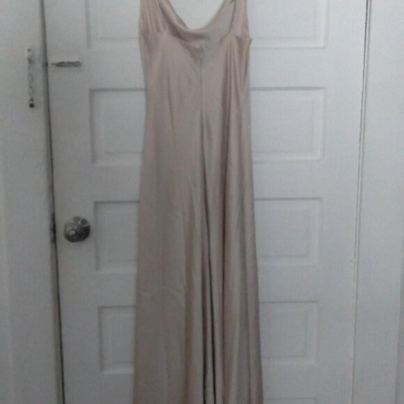 Jonathan Simkhai Signature Finley Gown Champagne - Picture 2 of 6